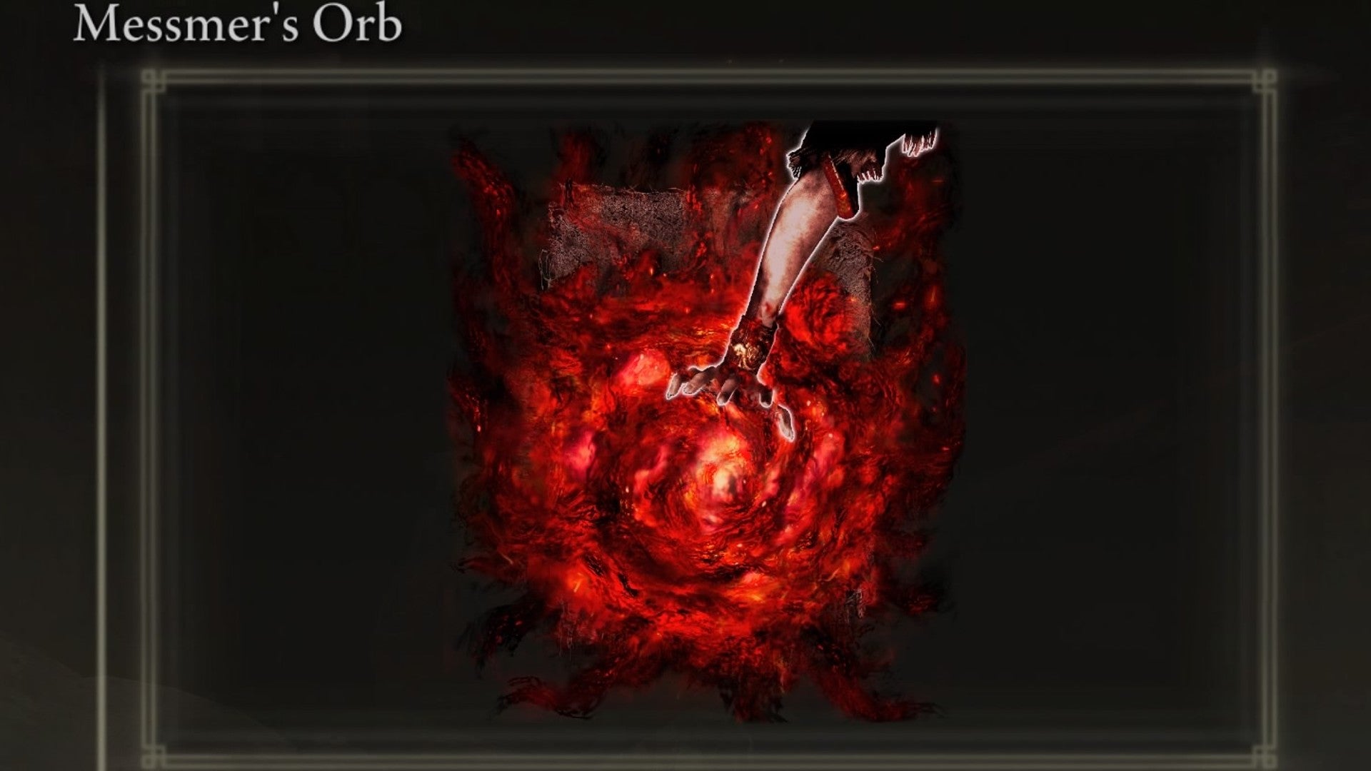 A close-up of the Messmer's Orb spell icon in the inventory of Elden Ring: Shadow of the Erdtree. - 5