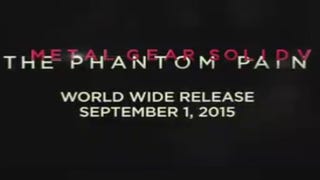 Metal Gear Solid 5: The Phantom Pain release date revealed