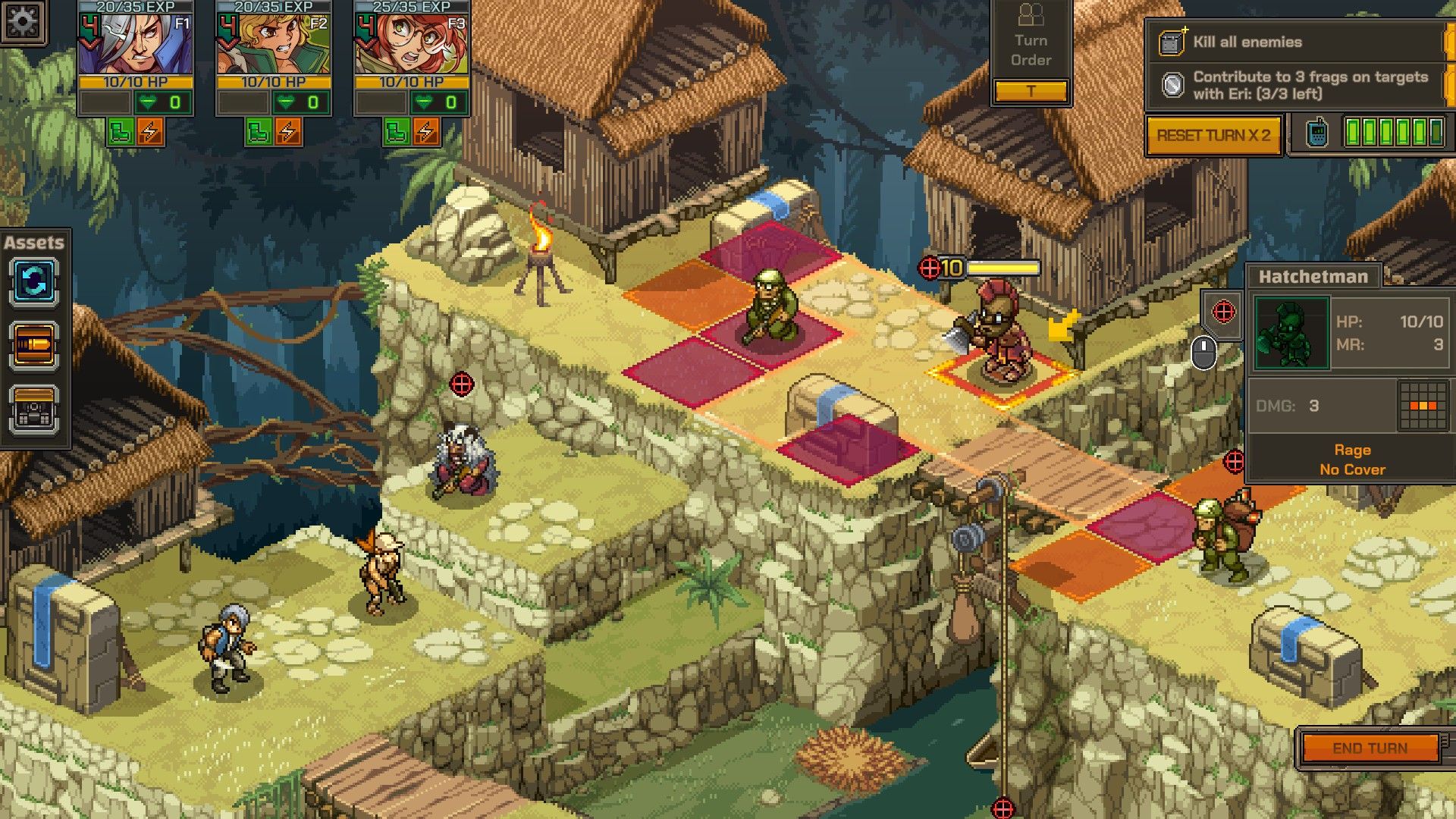 Enemies surround the heroes in a jungle. - 9