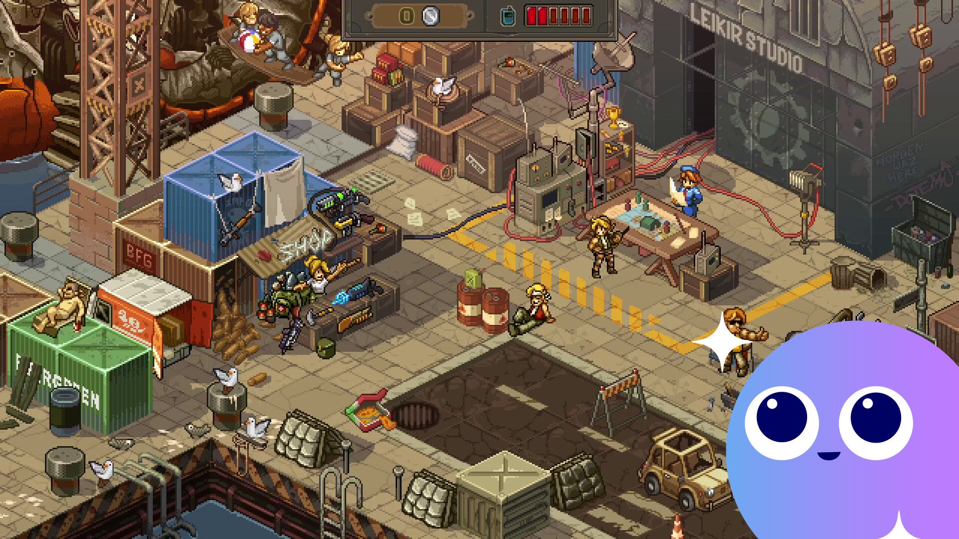 The team prepare to slug some metal in Metal Slug Tactics - 18