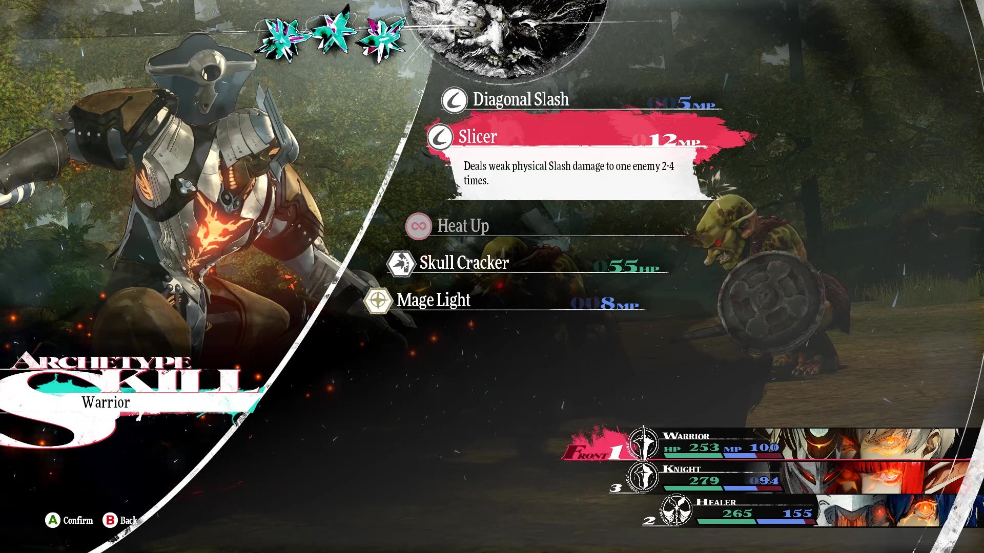 Choosing skills to hit some goblins in Metaphor: ReFantazio. - 6