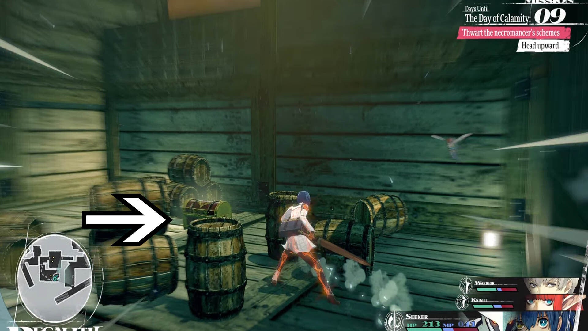 metaphor refantazio regalith grand cathedral altar chamber chest behind barrels