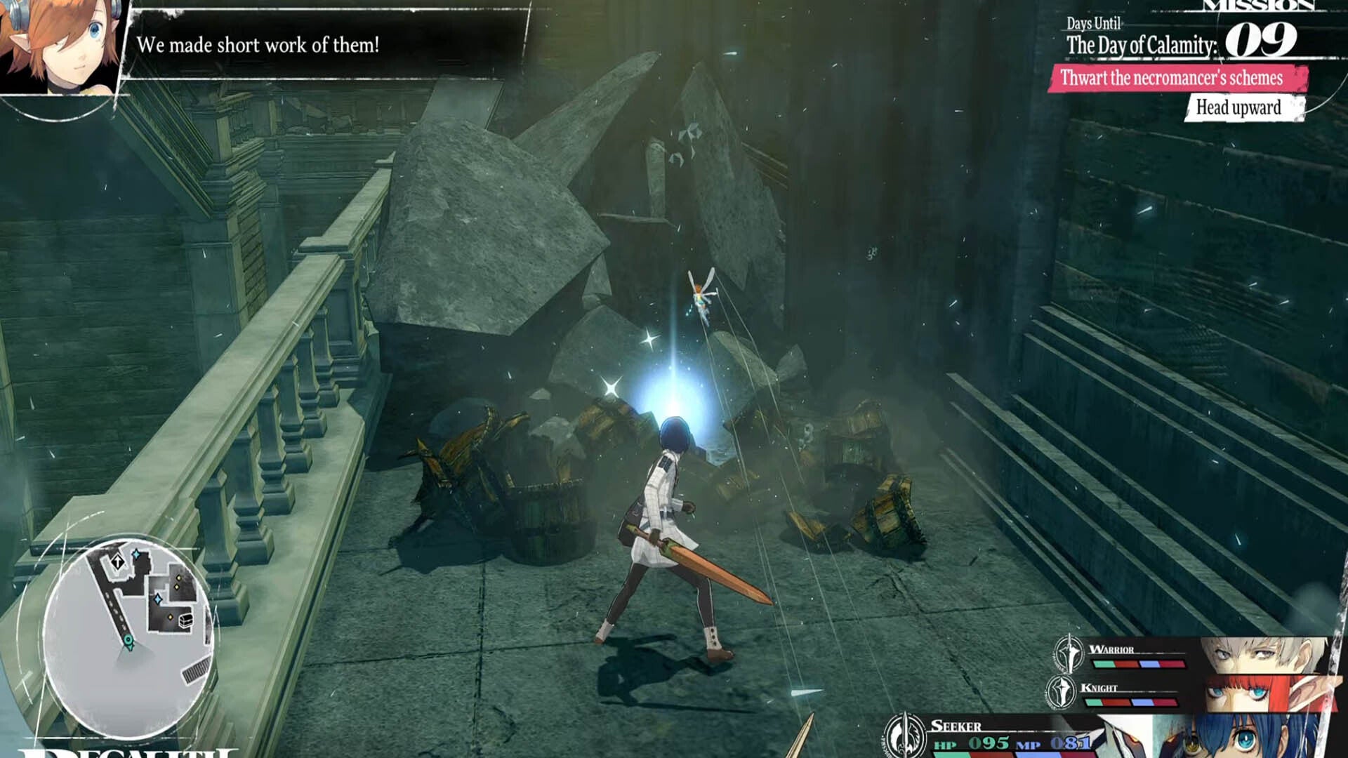 metaphor refantazio regalith grand cathedral altar chamber teacake behind barrels