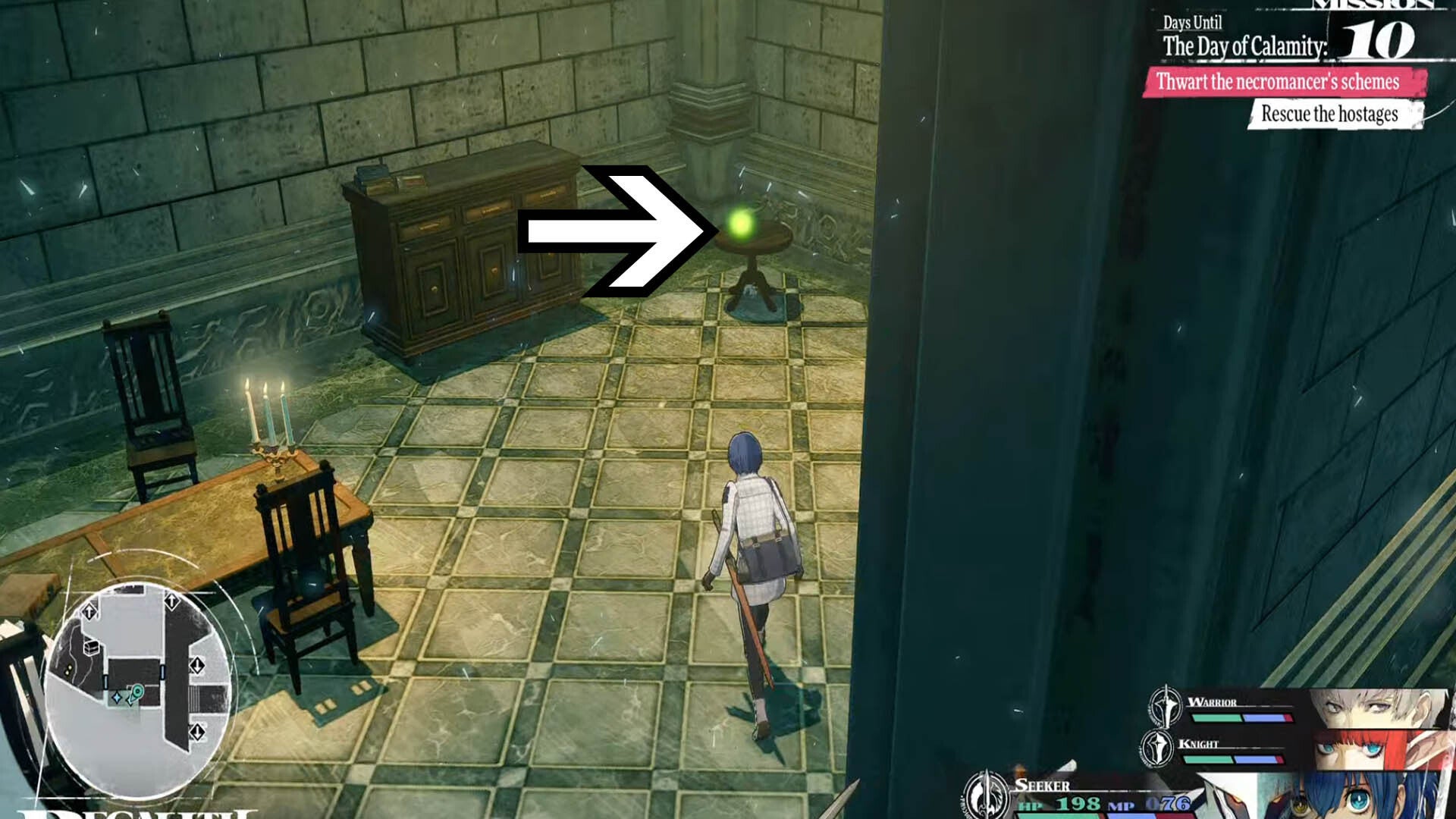 metaphor refantazio regalith grand cathedral hostage key location on table