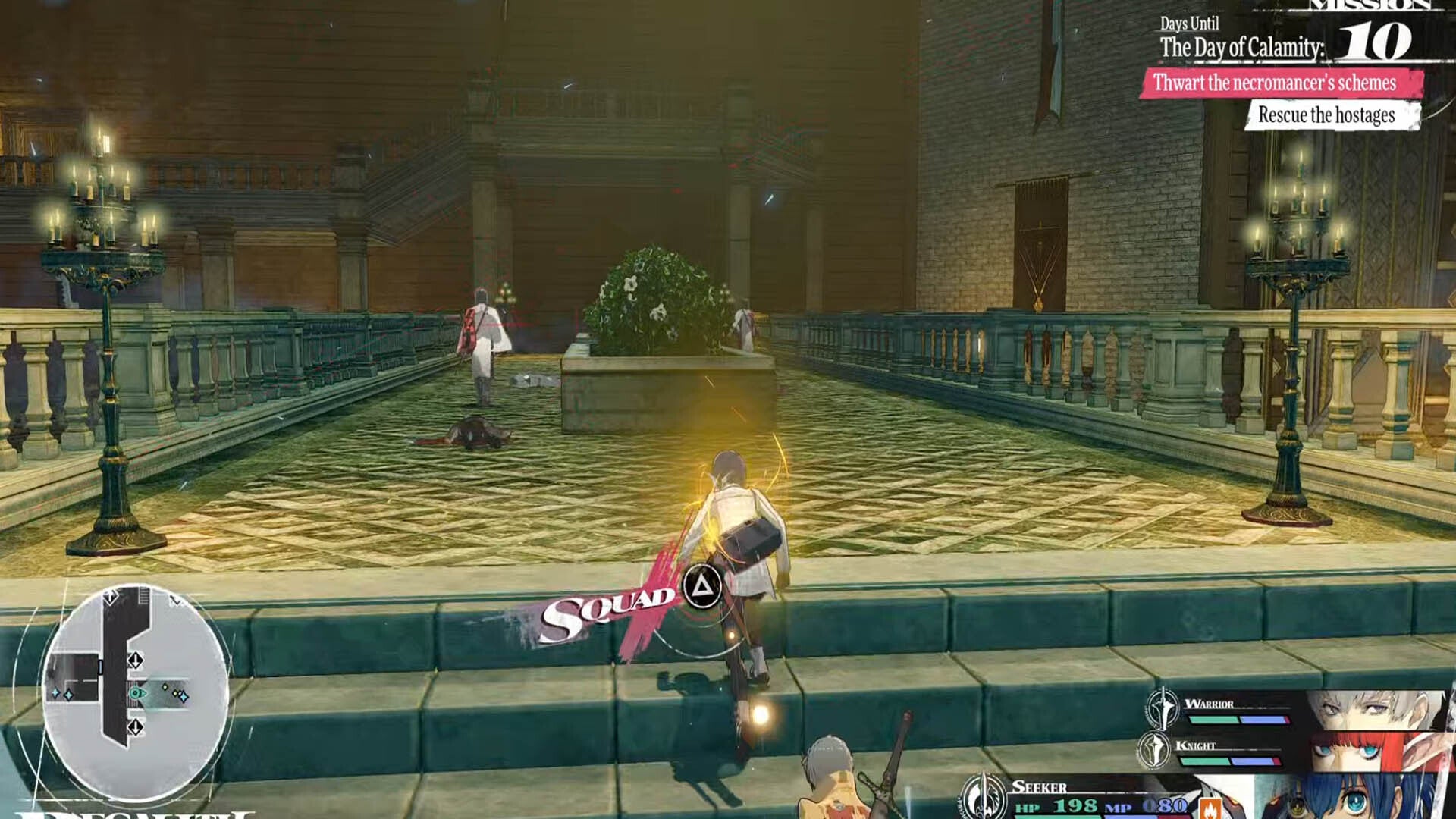 metaphor refantazio regalith grand cathedral prayer chamber guards on bridge