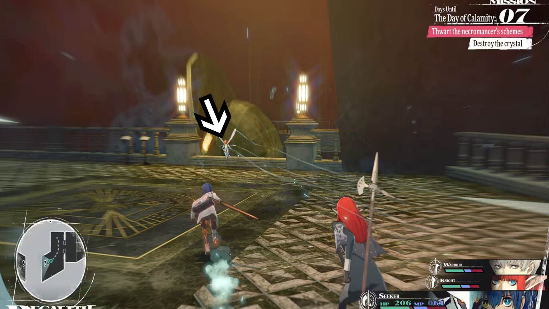 metaphor refantazio regalith grand cathedral reception chamber statue higher crossing point