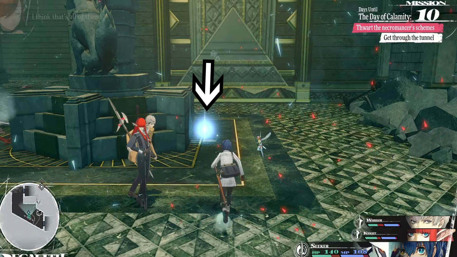 metaphor refantazio regalith grand cathedral rusted longarm weapon item location