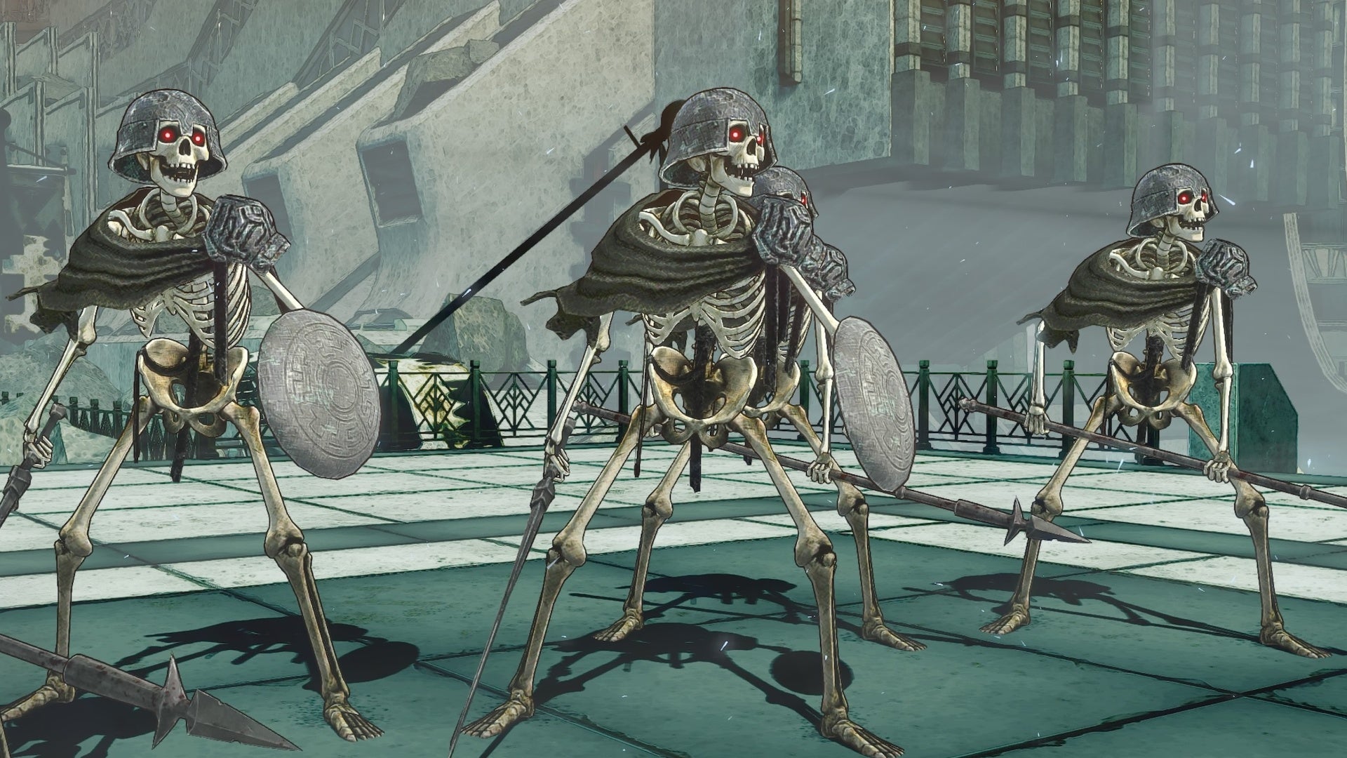 metaphor refantazio skeleton enemies outside regalith grand cathedral