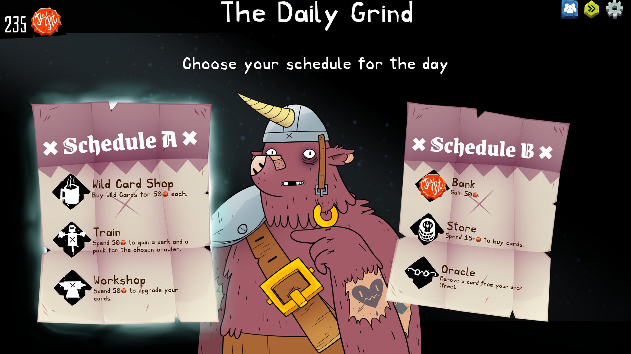 Some kind of bear offers you upgrades in Bramble Royale: A Meteorfall Story. - 1