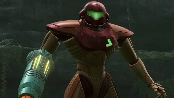 Samus in Metroid Prime Remastered