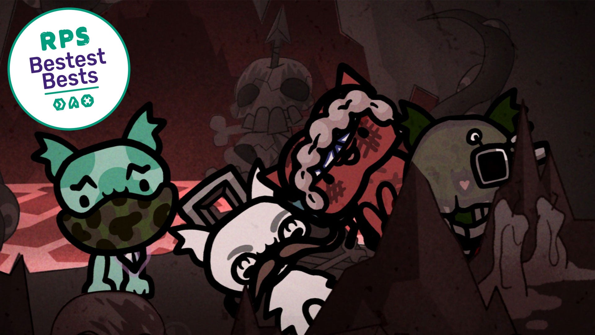 A cat wearing intestines visits hell in Mewgenics - 1