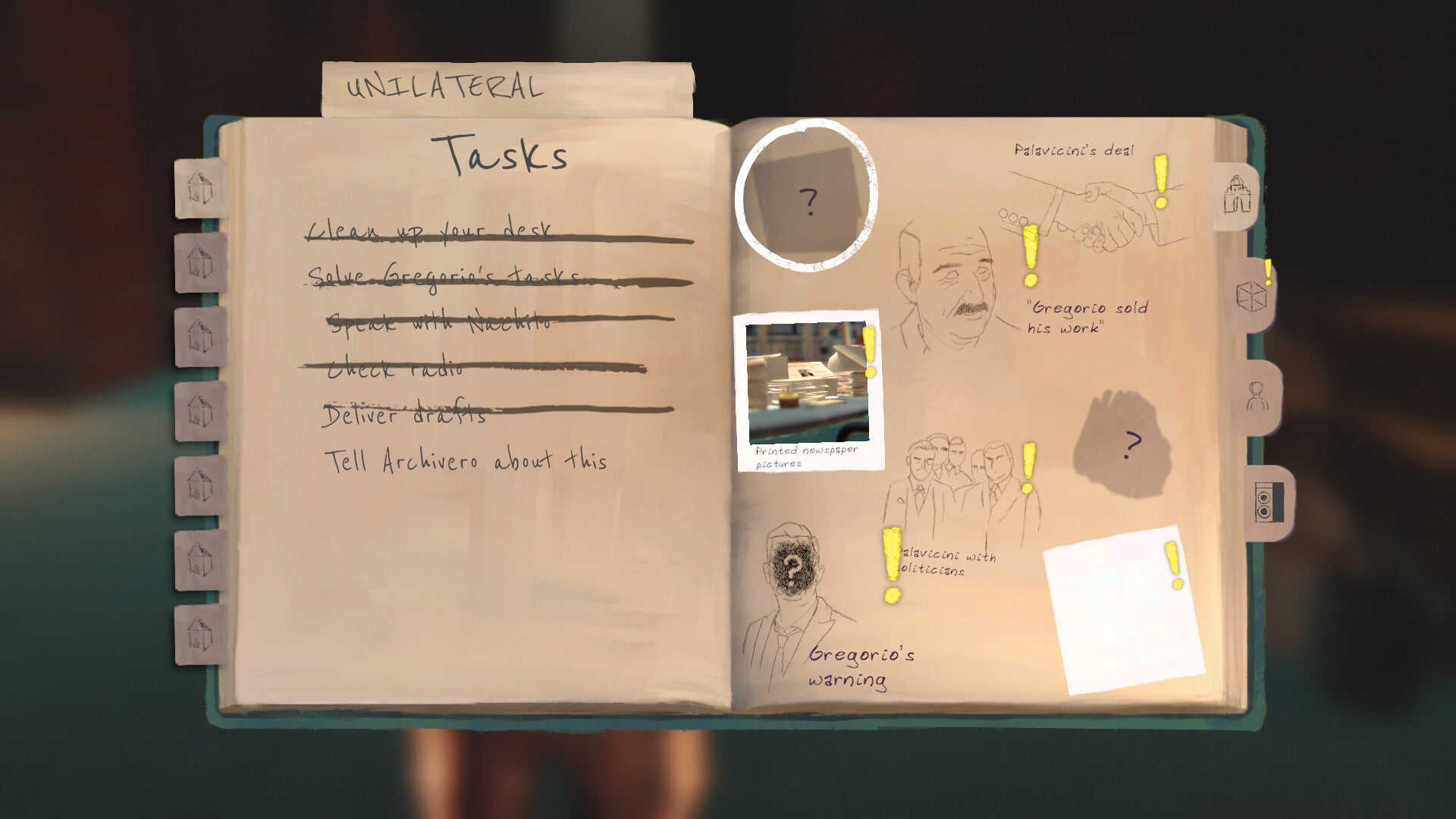 A case file open with images and tasks listed for Mexico 1921. - 4