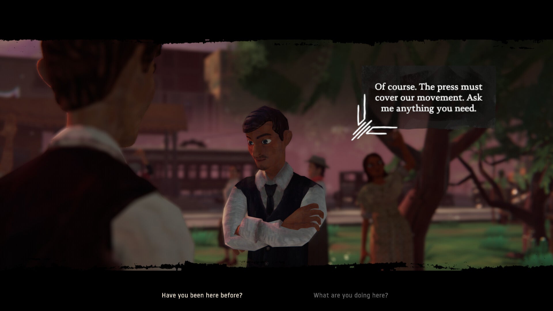 A journalist talks to the member of a political movement in Mexico 1921. - 5