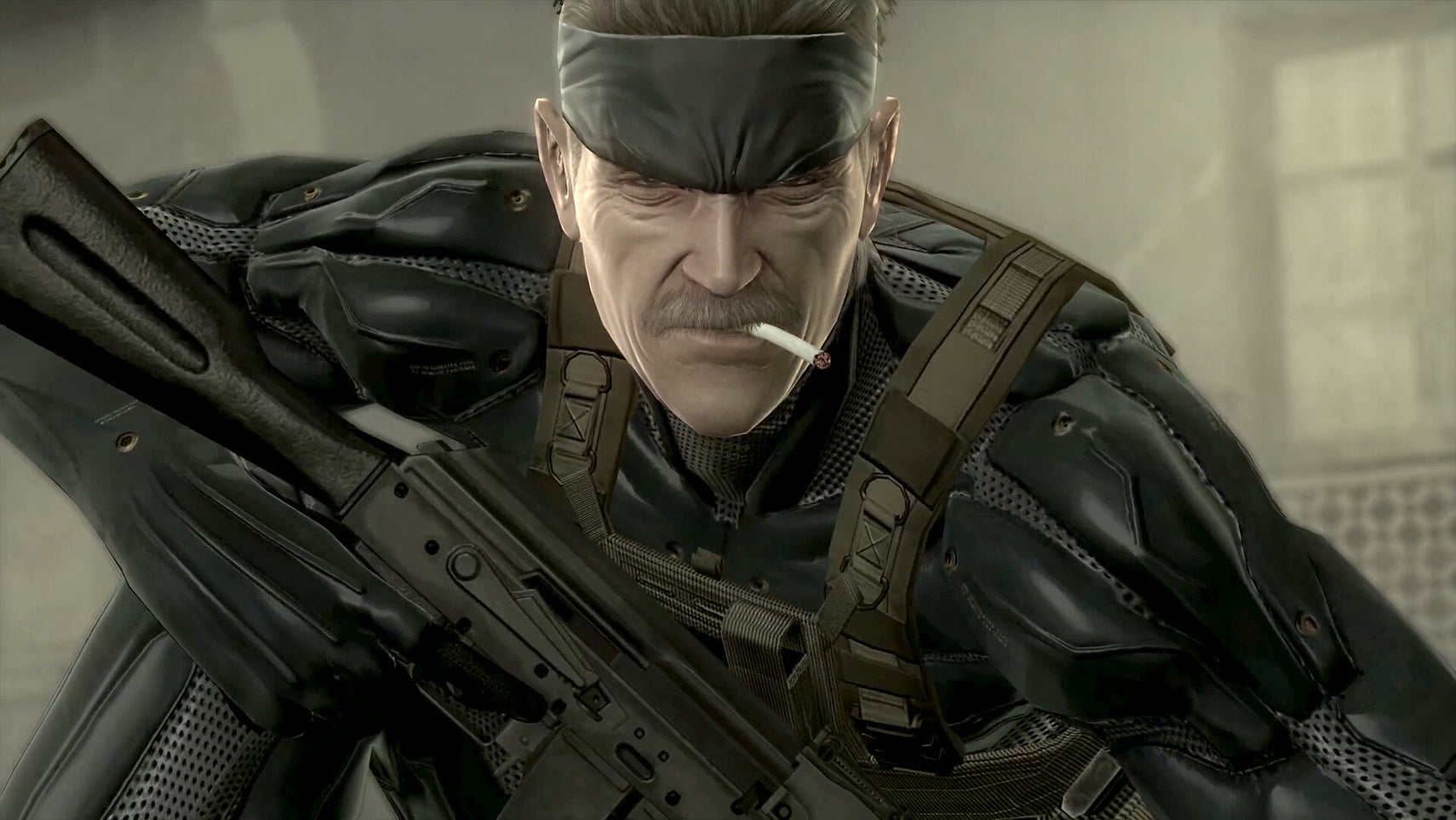 an old-looking Snake (as in, the man, not an asp) in Metal Gear Solid 4