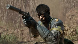 Metal Gear Solid Delta Snake Eater screenshot showing Snake modded with Hideo Kojima's face