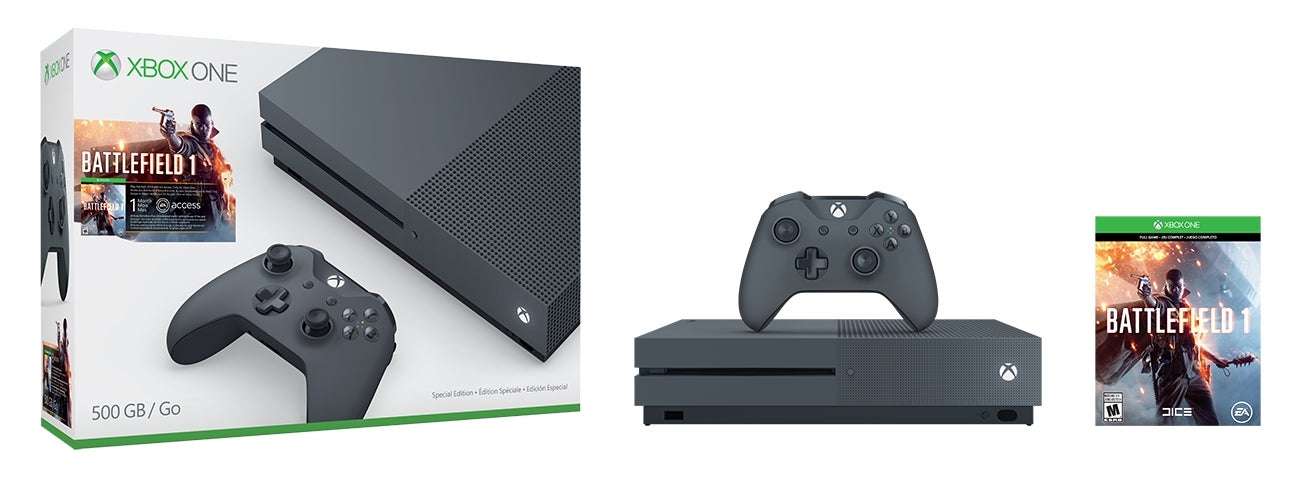 Xbox One S gets painted military green for 1TB Battlefield 1