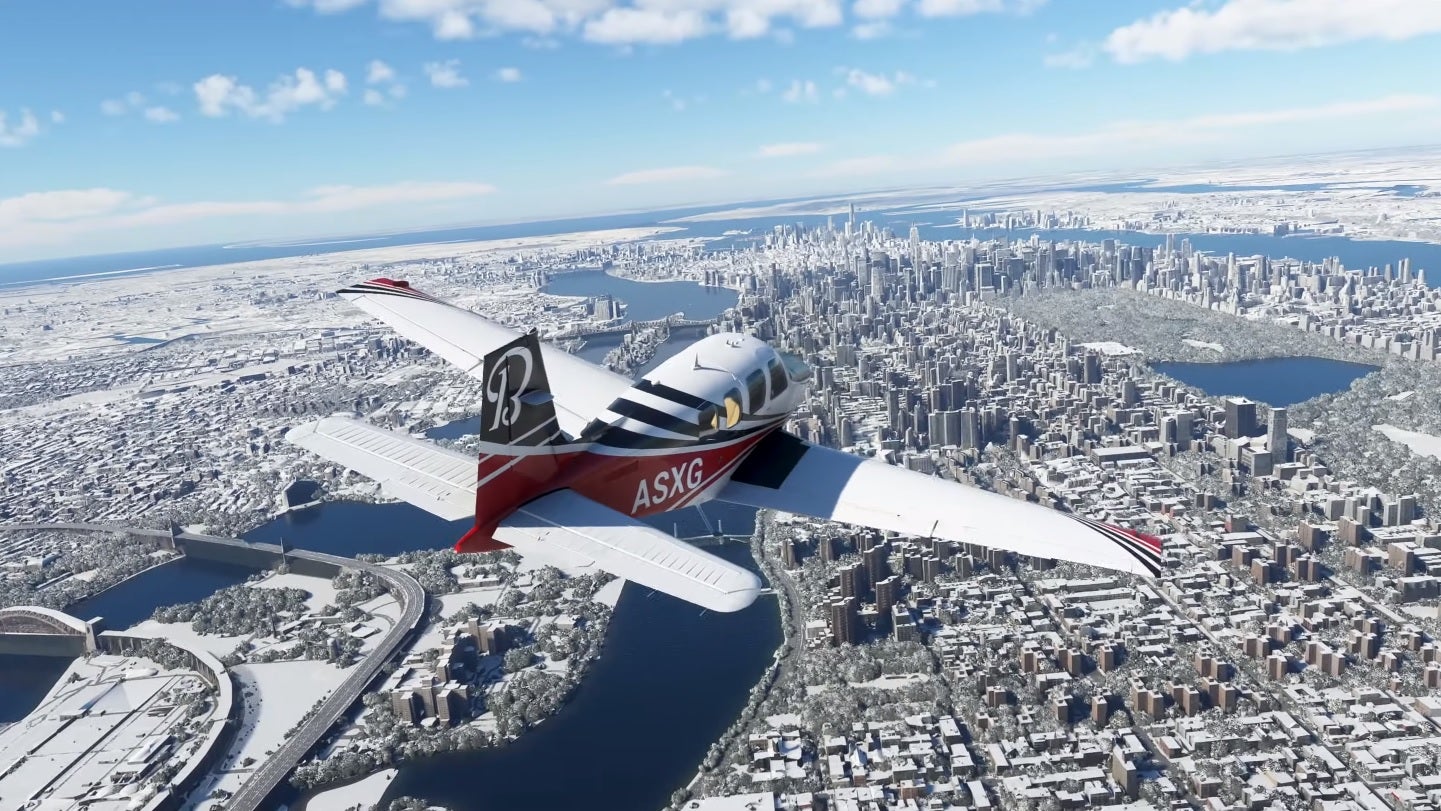 Flight Sim 2020 photorealistic cities Rock Paper Shotgun