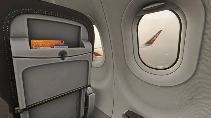 A view from an easyjet window seat.