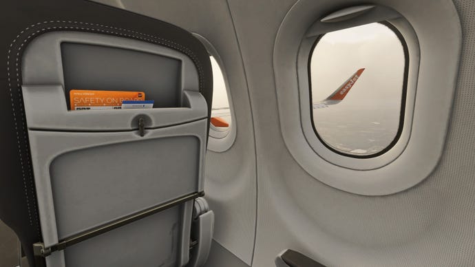 A view from an easyjet window seat.