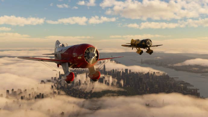Microsoft Flight Simulator’s second batch of Famous Flyers introduces the Gee Bee Super Sportsters, two 1930s air-racing planes