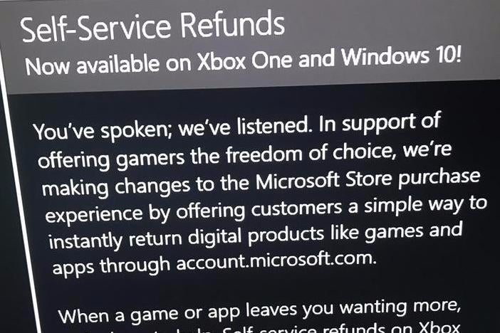 Refund xbox clearance store