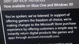 Microsoft umožní vrácení digitálních her na Xbox One a Windows 10