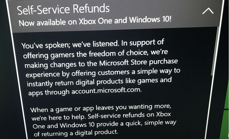 Microsoft is trialling digital refunds for Xbox and Windows
