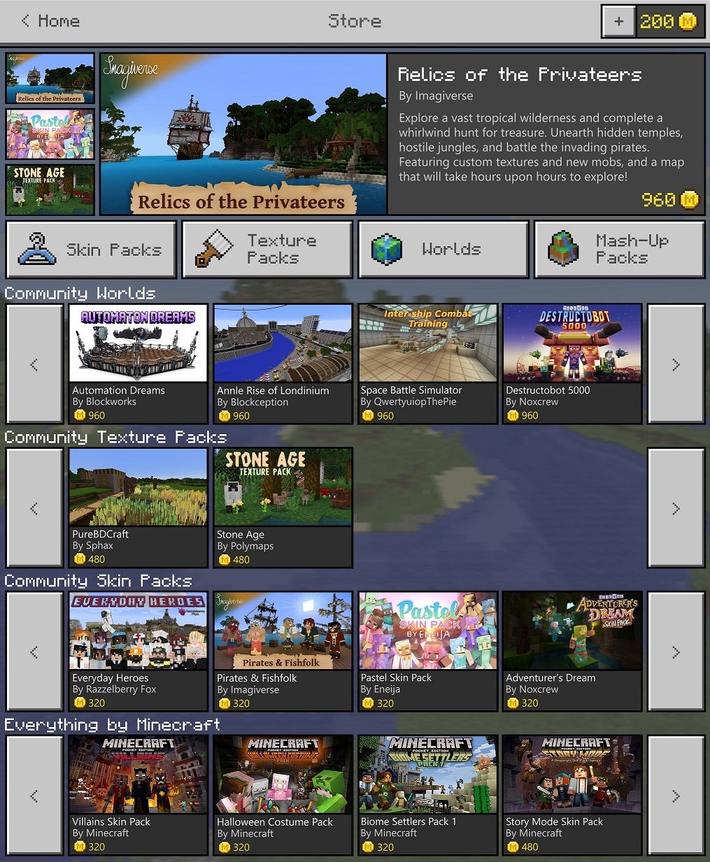 Store Register Minecraft Microsoft reveals Minecraft Store with virtual currency | Eurogamer.net