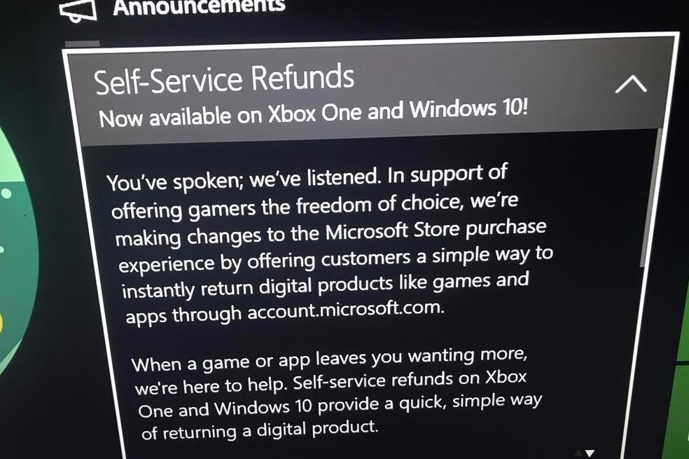 Microsoft werkt aan optie voor retourneren digitale Xbox One games