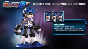 Mighty No. 9: Signature Edition features a neat 6.5 inch Beck statue with faceplates