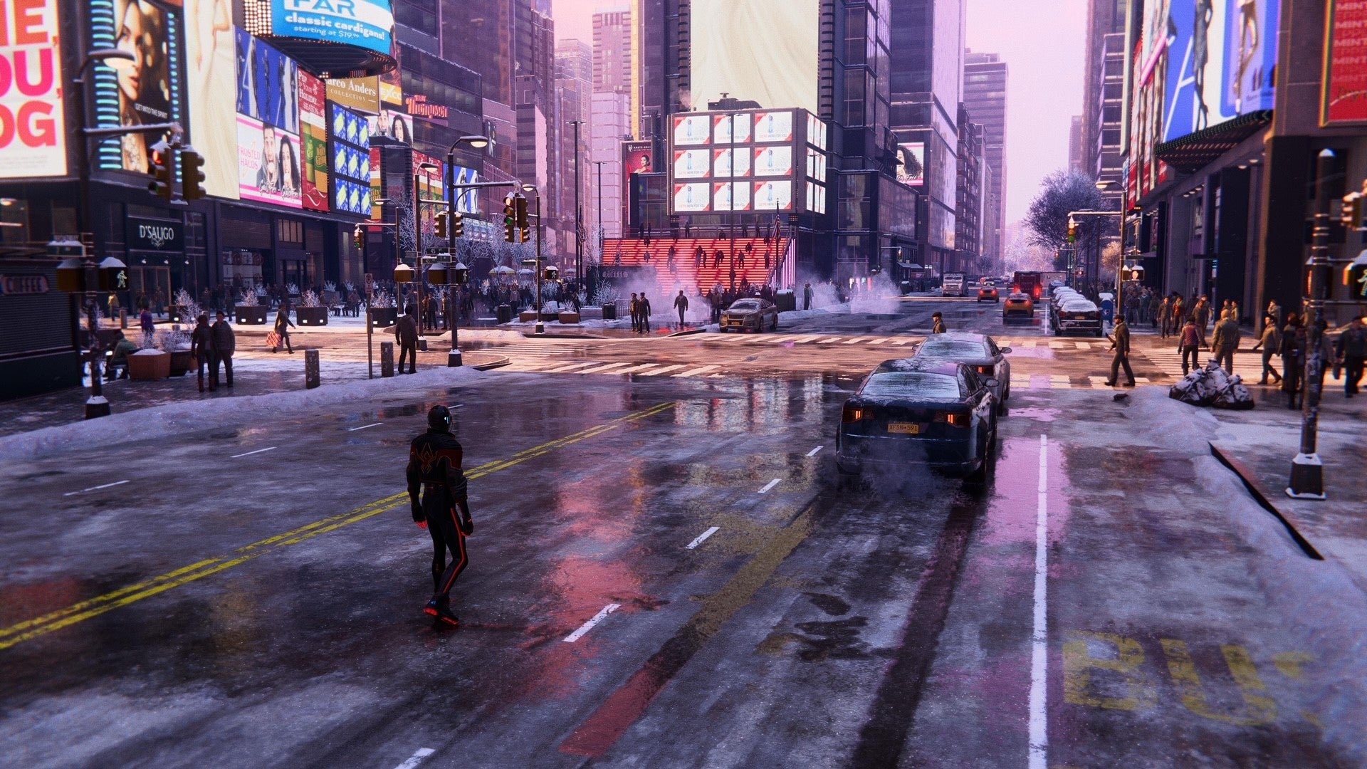 Miles Morales in Times Square