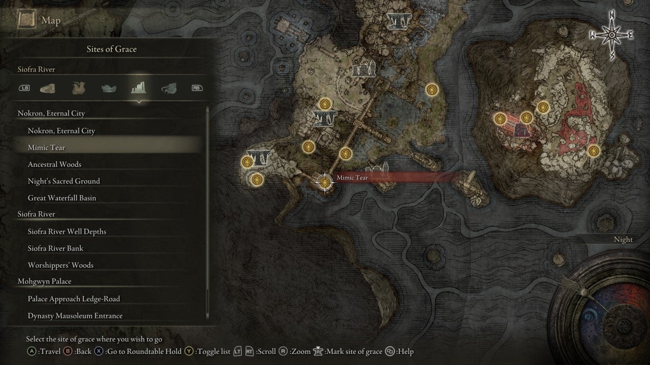 Mimic Tear Grace in Elden Ring