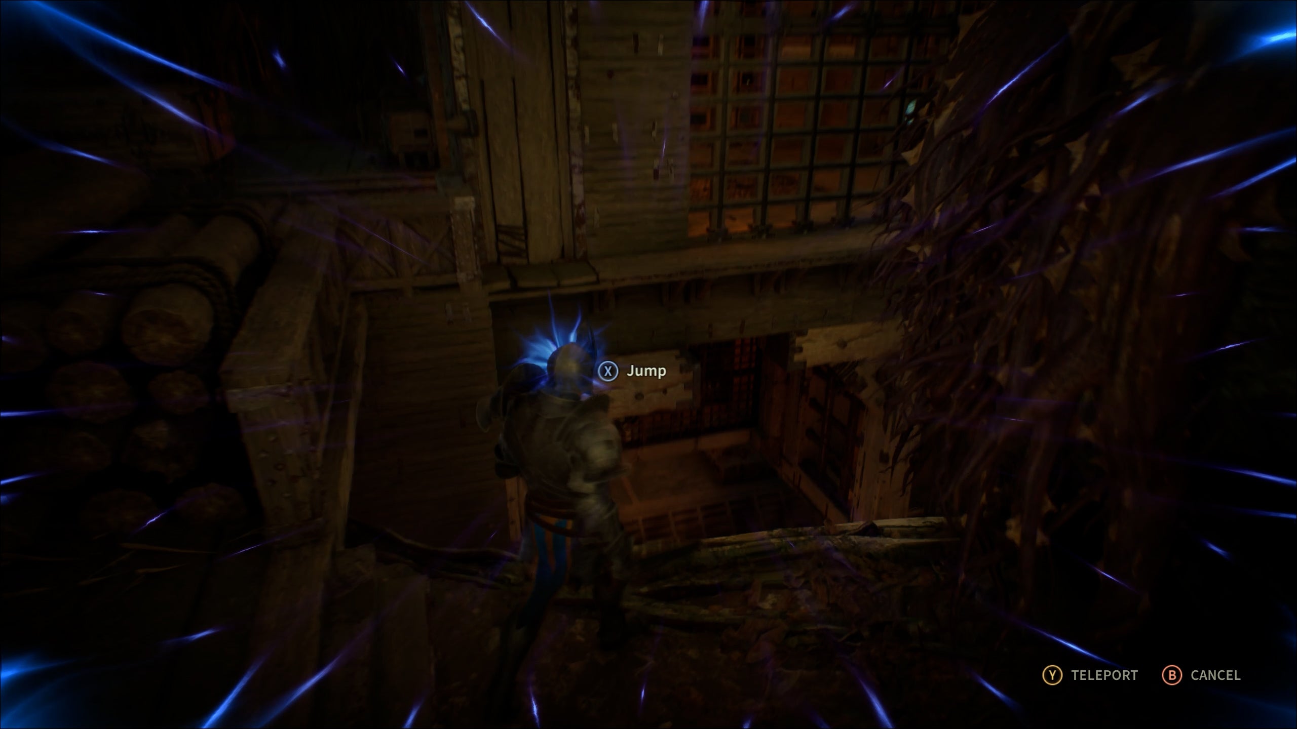 A guard under the influence of mind control is made to leap to their death.