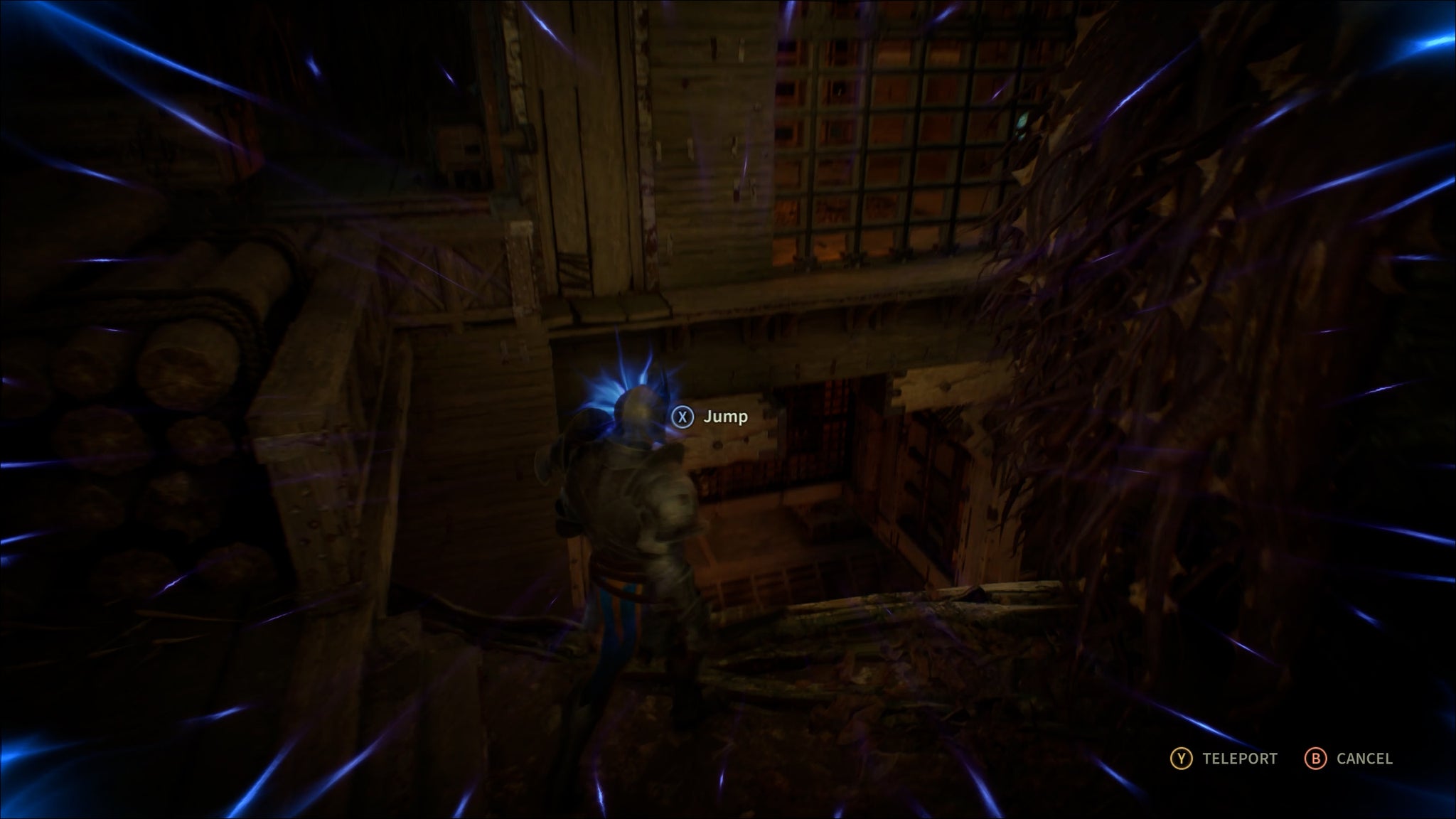 A guard under the influence of mind control is made to leap to their death.