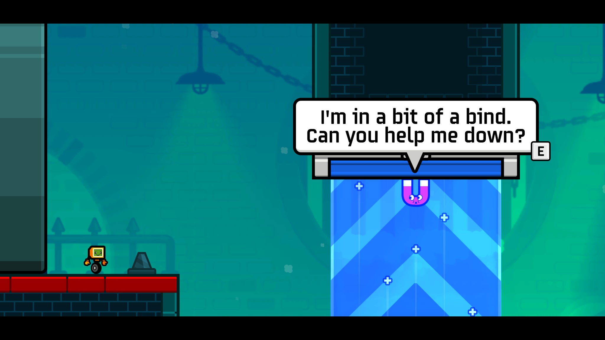 A magnet asking for help in Mind Over Magnet. - 5