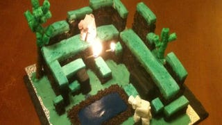 Self-Indulgent Birthday Minecraft Cake Post