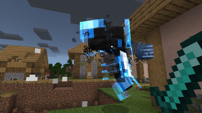 Wither boss at half health with shield