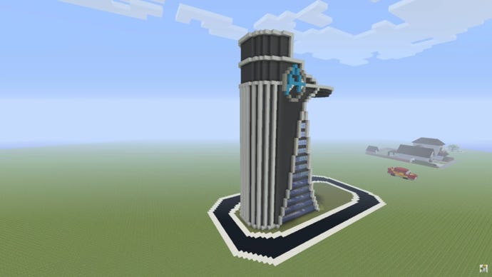 Avengers tower built in minecraft