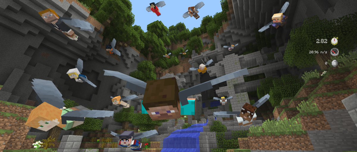 Minecraft console editions get free Pilotwings-style mini-game ...