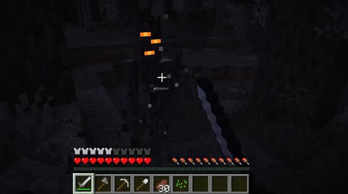 The Creaking, a new mob coming to Minecraft in a new biome. It’s a grey tree in a grey forest.