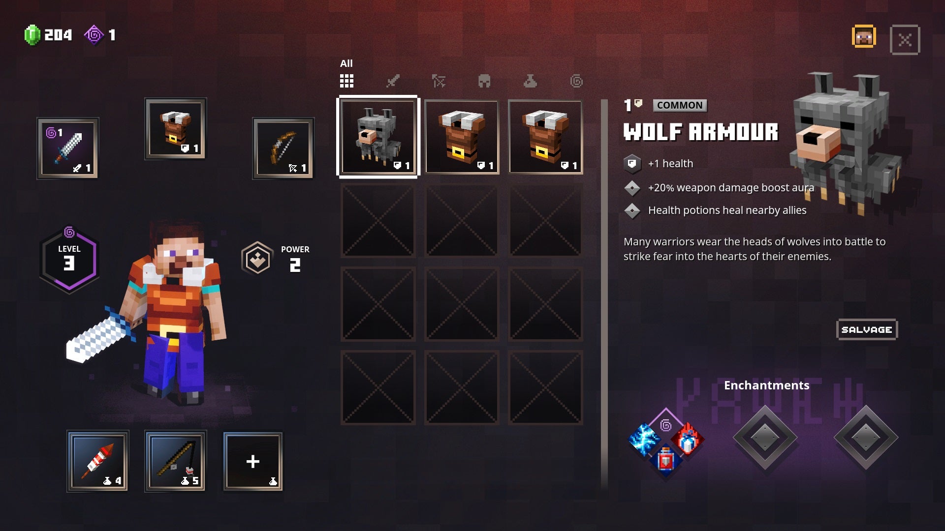 Minecraft Dungeons Robe Minecraft Dungeons unique items guide | Rock Paper Shotgun