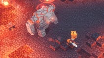 Minecraft Dungeons - Golem i Monstrum z Czerwonego Kamienia, walka z bossem