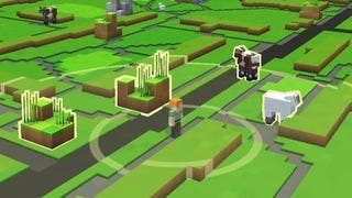 Minecraft Earth - mapa i interfejs