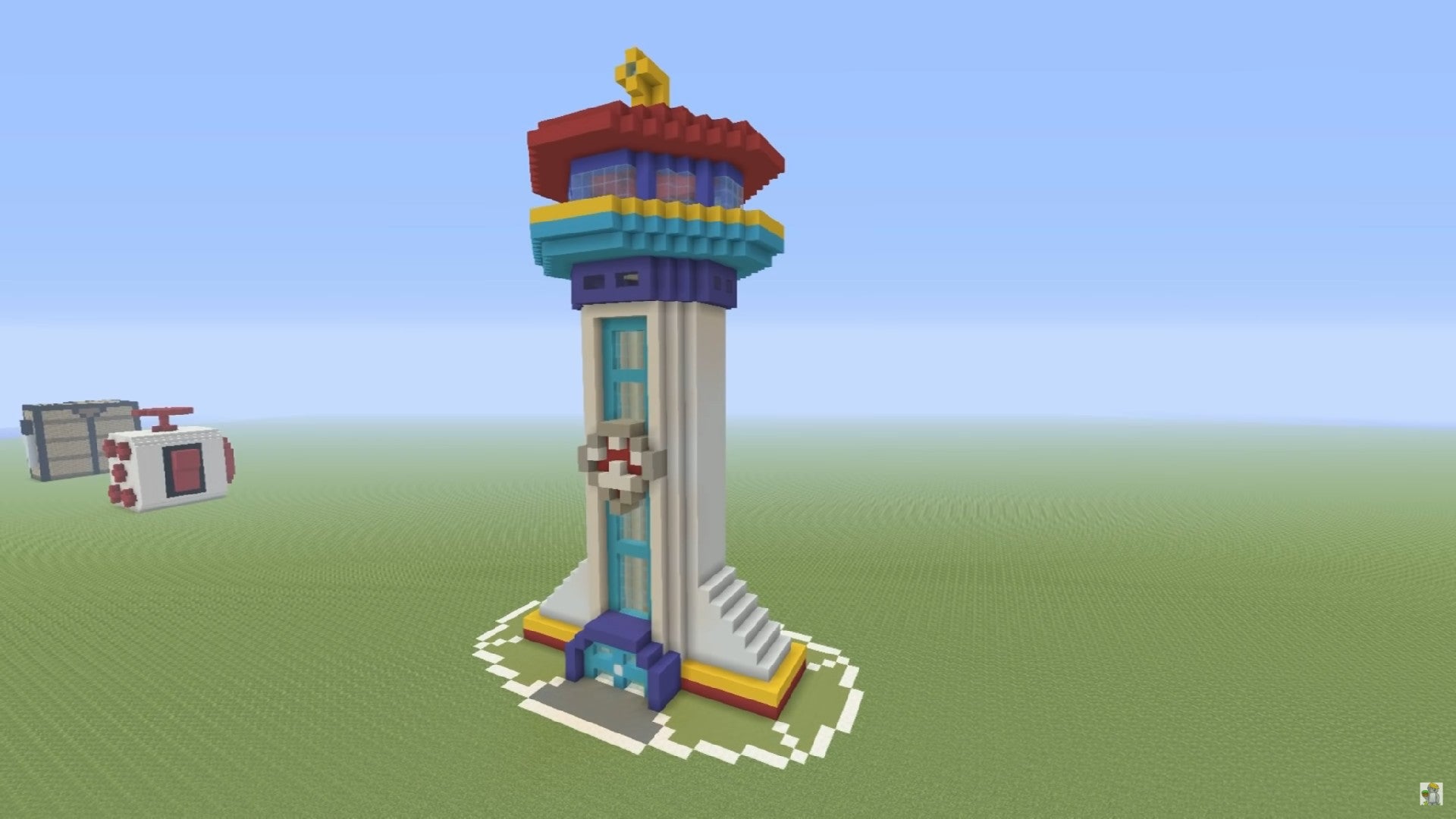 Paw Patrol headquarters tower built in Minecraft - 12