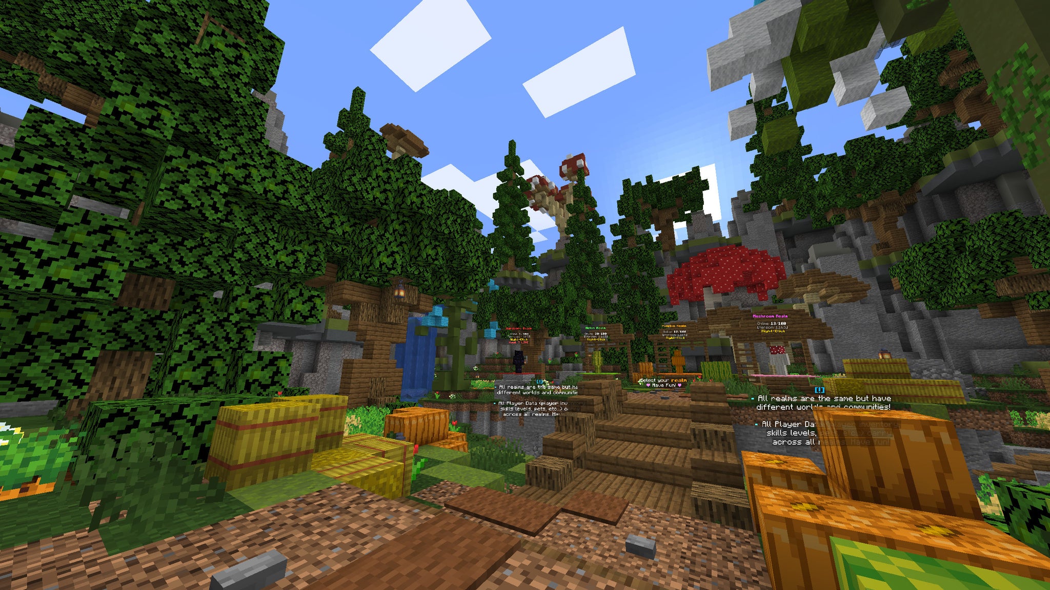 A Minecraft screenshot of the lobby of the Seed server. - 13