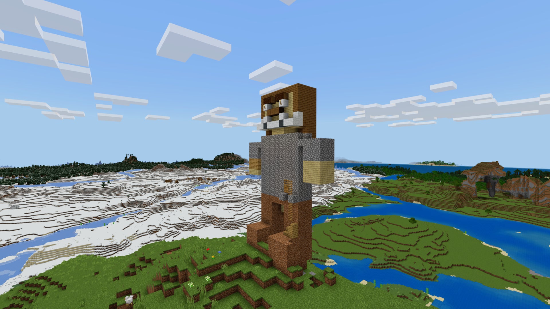 A Jack Black statue in Minecraft. - 5