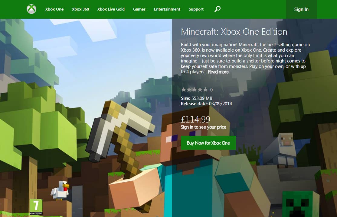 Minecraft Xbox One release date confirmed Eurogamer