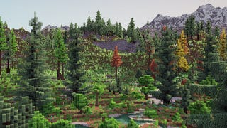 Minecraft z ulepszonym graficznie terenem