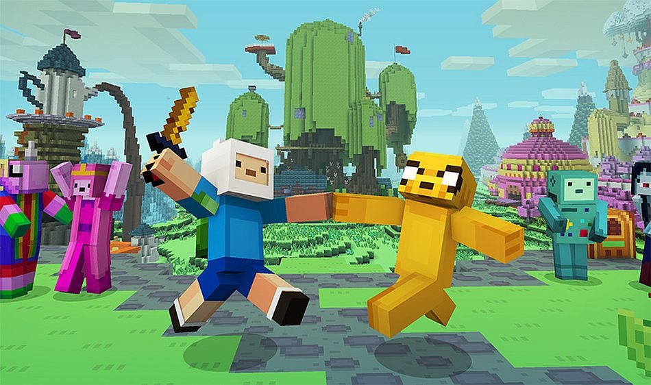 Minecraft Adventure Time Mash Up Pack out for console edition, Wii U and Switch later today