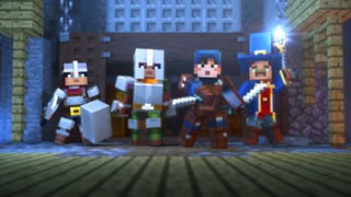 Break bosses with four friends in Minecraft Dungeons next spring